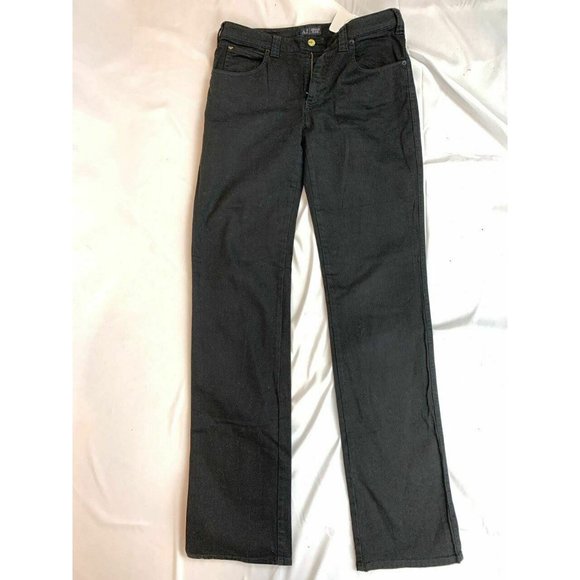 Armani Jeans Straight Leg Black Jeans